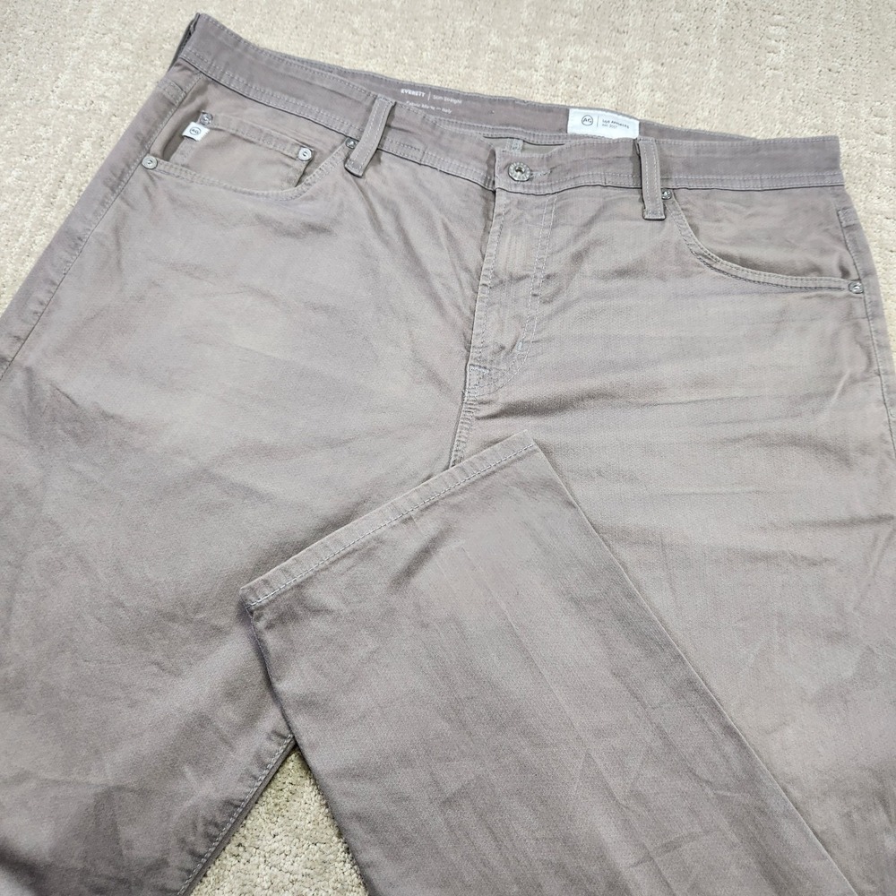Adriano Goldschmied Pants Men 38x32 The Everett Slim Straight Stretch Gray